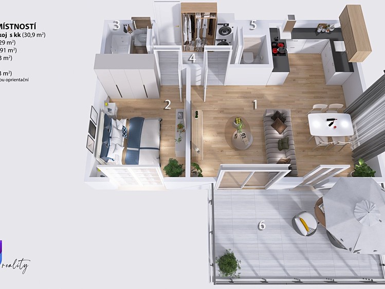 Wohnung 2+kk zum Kauf, 55 m² (10 von 18)