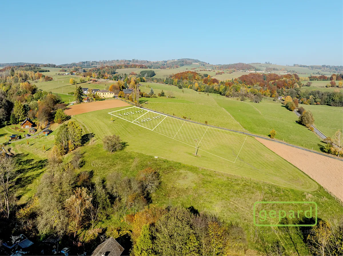 Prodej stavebního pozemku 1413 m²