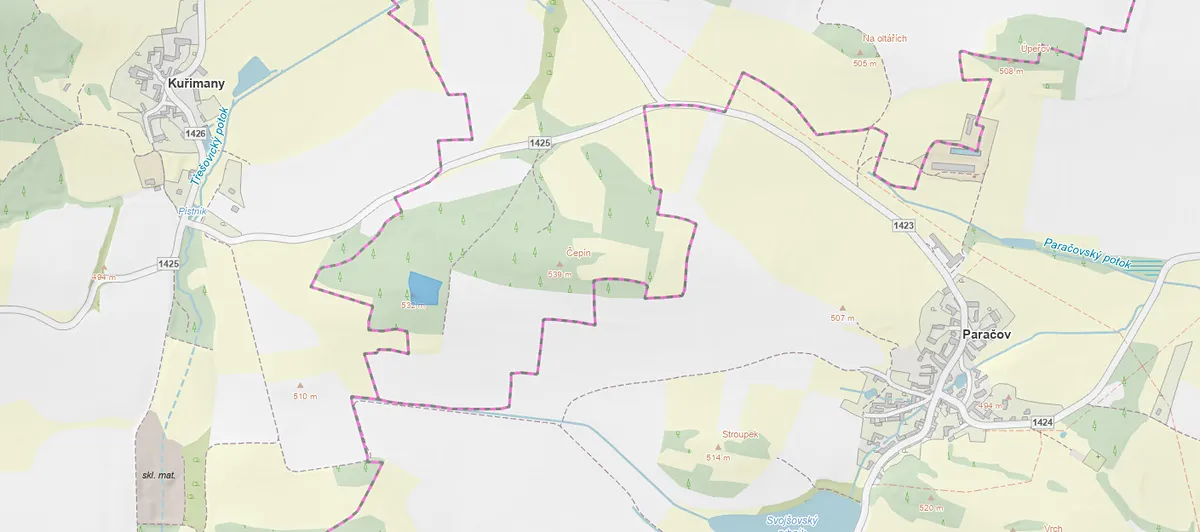 Prodej lesa 4545 m²