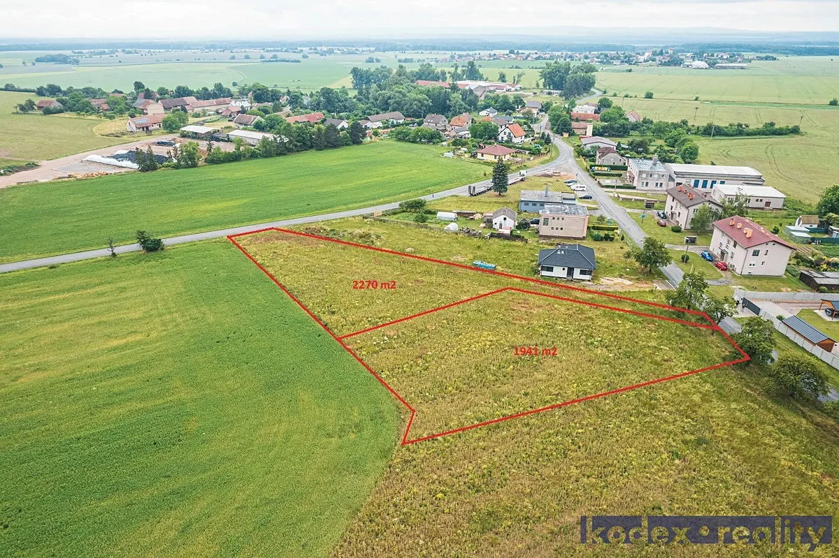 Prodej stavebního pozemku 1941 m²