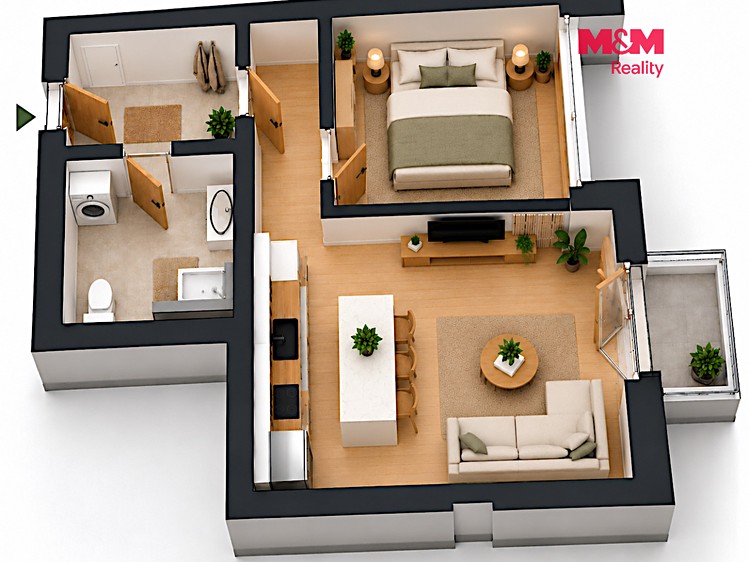 Квартира 1+kk на продаж, 40 м² (6 з 15)