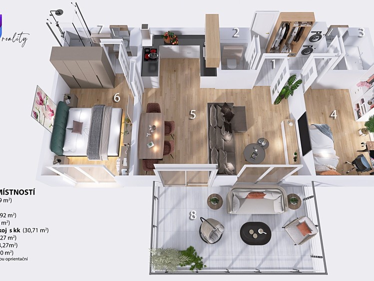 Wohnung 3+kk zum Kauf, 71 m² (11 von 12)