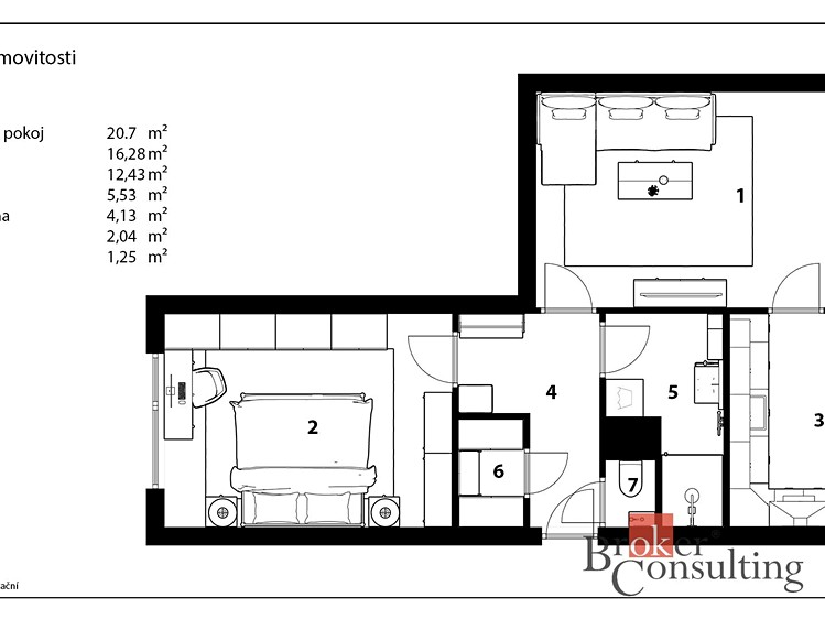 Wohnung 2+1 zum Kauf, 62 m² (12 von 17)