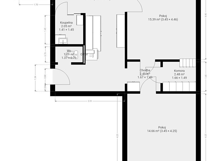 Wohnung 2+1 zur Miete, 61 m² (23 von 24)