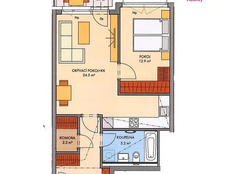 Prodej bytu 2+kk 54 m², Praha – náhled fotky 2
