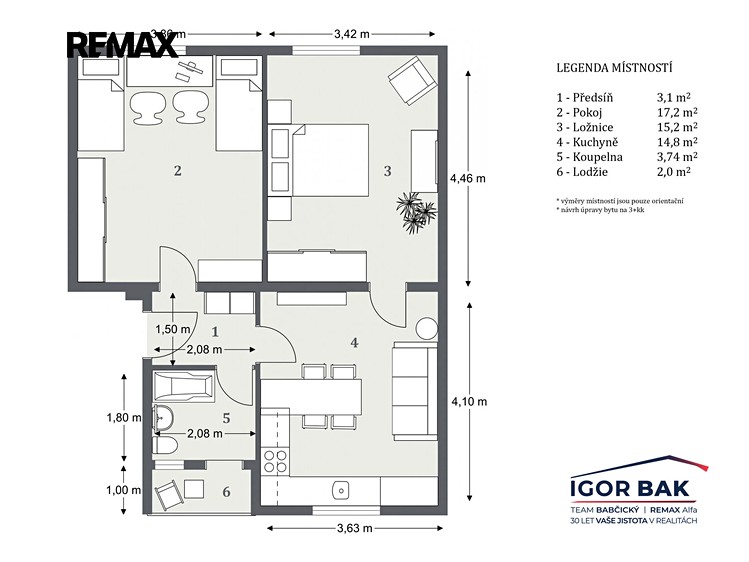 Wohnung 2+1 zum Kauf, 54 m² (27 von 28)