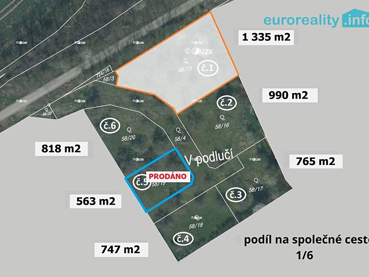 Prodej pozemku, 1 335 m² (1 z 11)