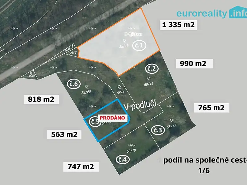 Prodej stavebního pozemku 1335 m², Plzeň – náhled fotky 1