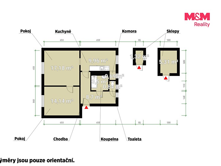 Квартира 2+1 на продаж, 56 м² (7 з 24)