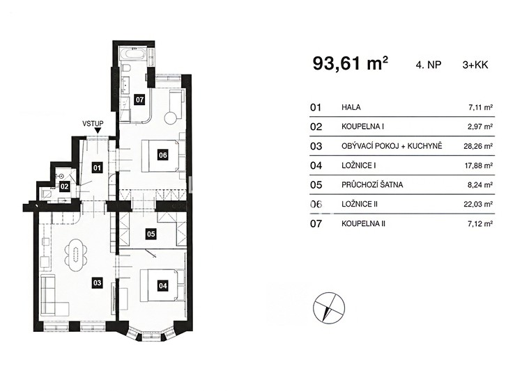 Квартира 3+kk на продаж, 94 м² (16 з 16)