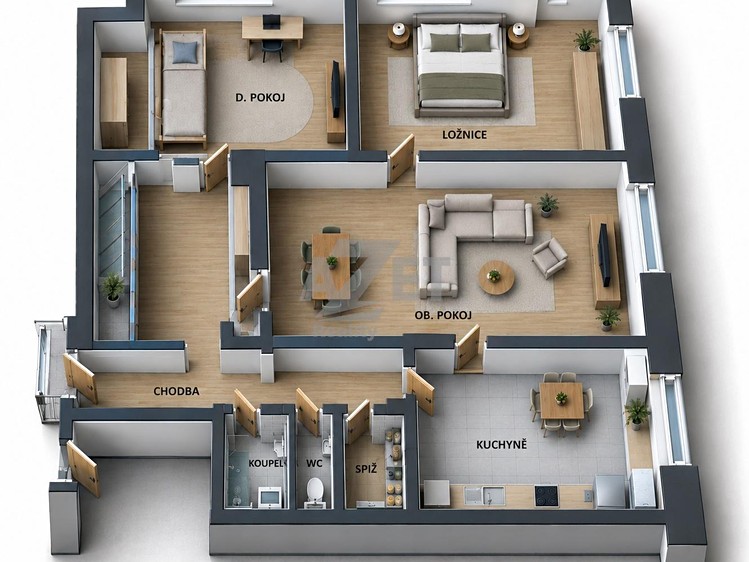 Prodej bytu 3+1, 75 m² (1 z 9)