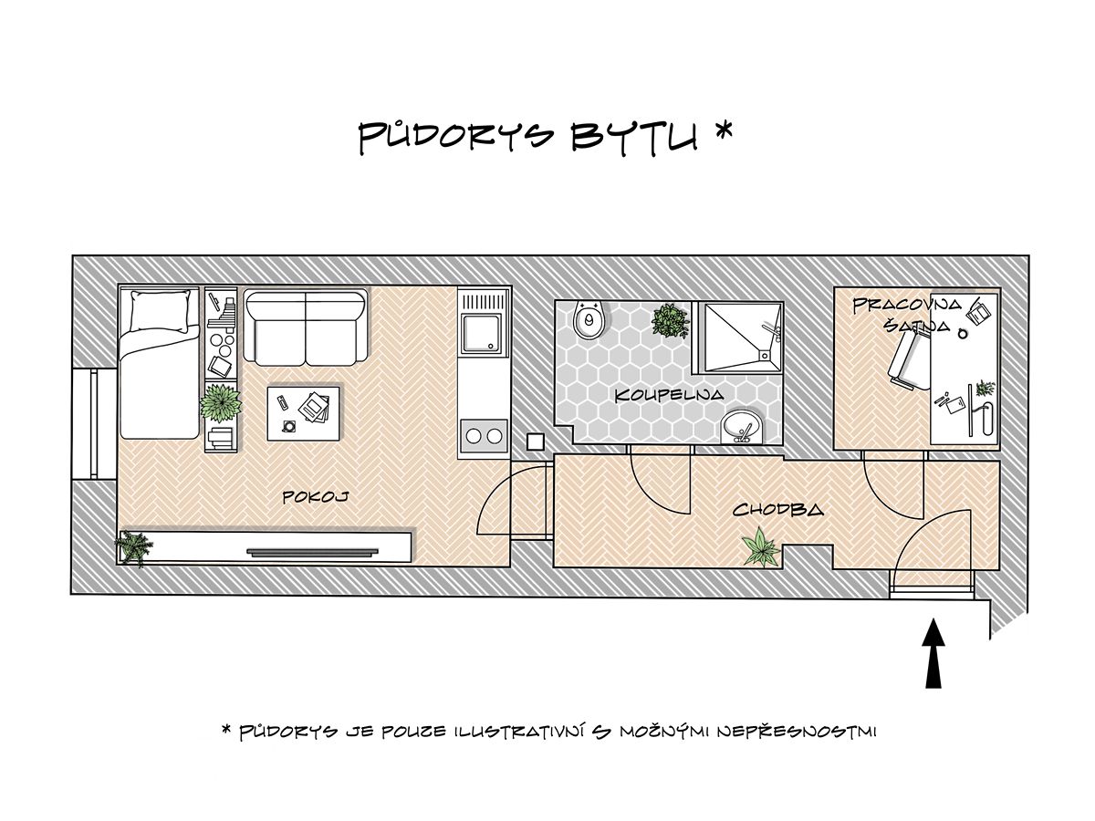 Prodej bytu 1+1 37 m² – fotografie 2