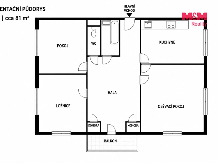 Квартира 3+1 на продаж, 81 м² (15 з 15)