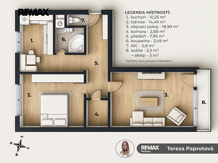 Prodej bytu 2+1, 59 m² (8 z 23)
