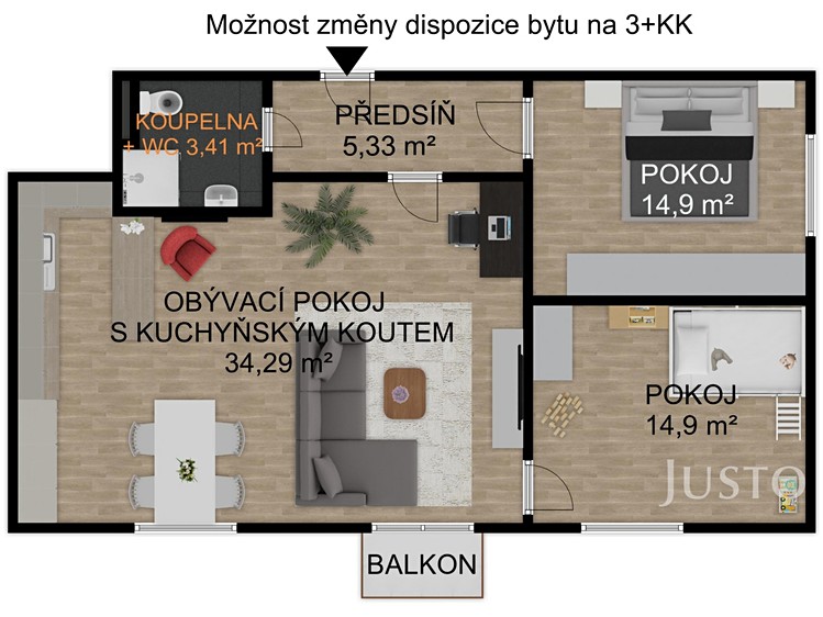 Prodej bytu 2+kk, 72 m² (6 z 28)