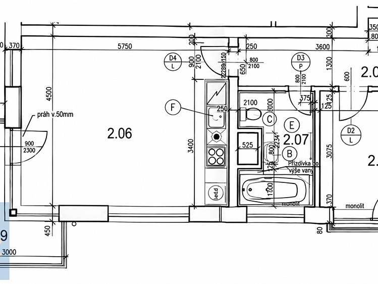 Wohnung 2+kk zur Miete, 52 m² (5 von 5)