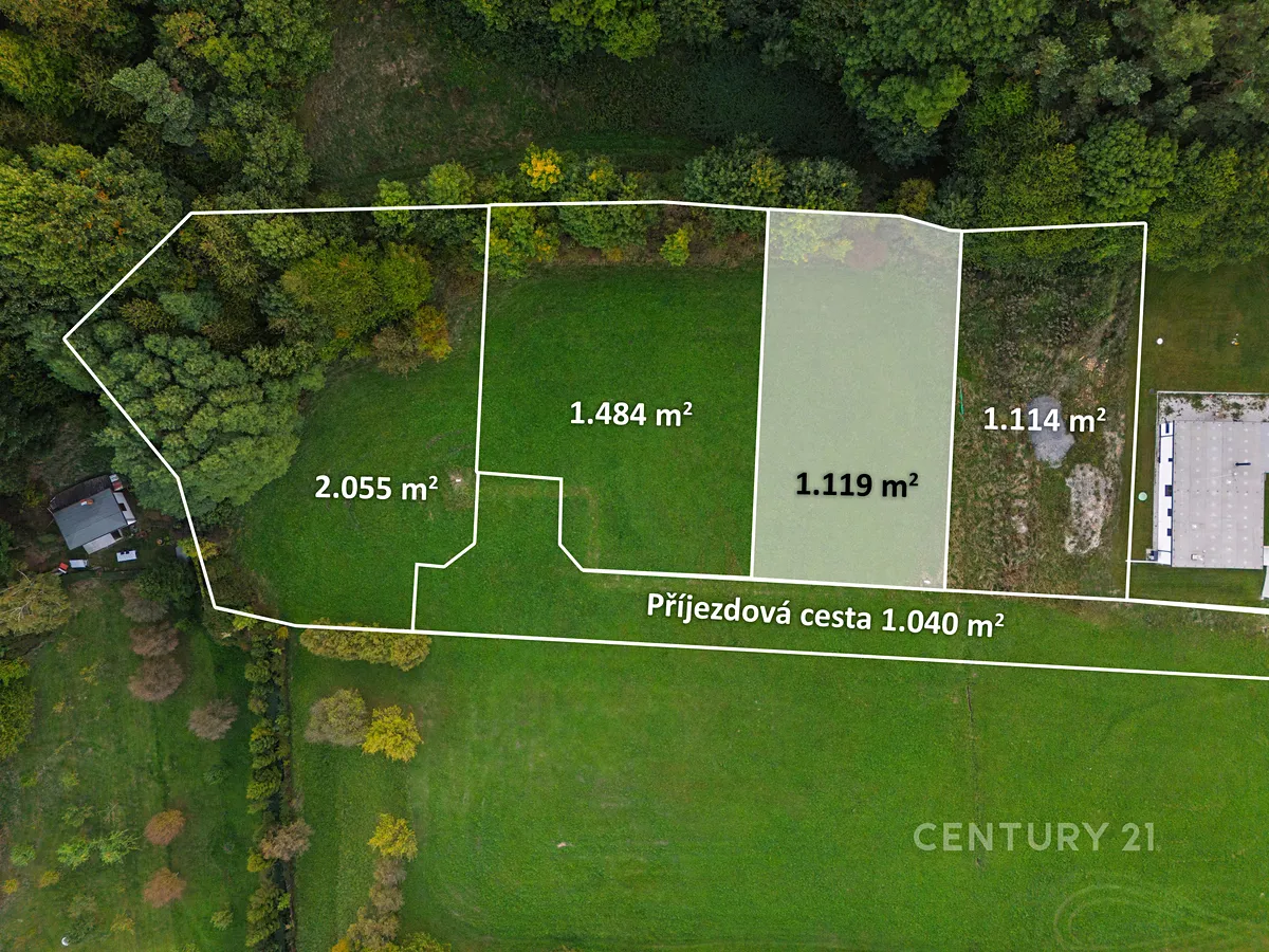 Prodej stavebního pozemku 1379 m²
