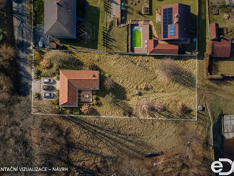Prodej stavebního pozemku 1370 m², Mrač – náhled fotky 3