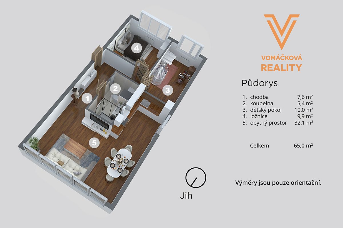 Prodej bytu 3+kk 65 m² – fotografie 5