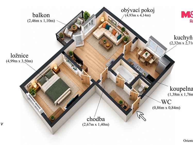 Prodej bytu 2+1, 50 m² (13 z 22)