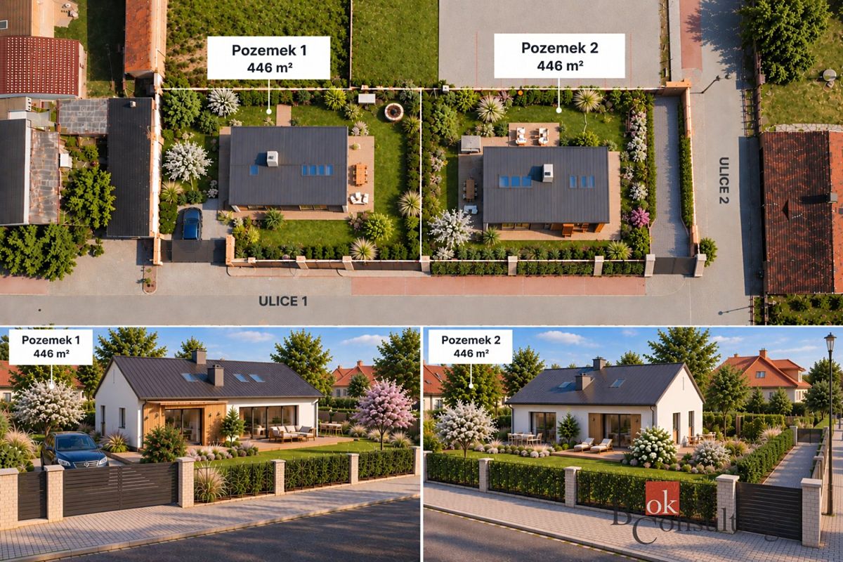 Prodej stavebního pozemku 446 m², Chotěšov – fotka 1 z 3