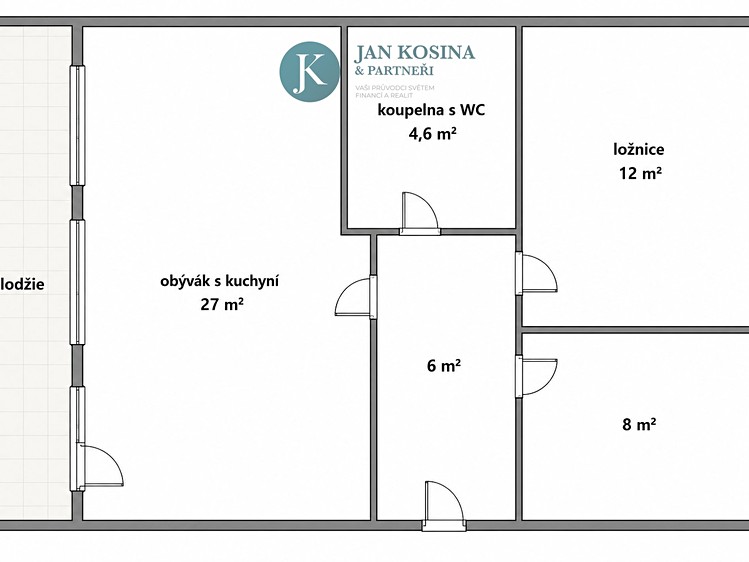 Квартира 3+kk на продаж, 61 м² (12 з 12)