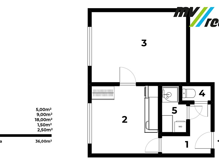 Квартира 1+1 на продаж, 36 м² (11 з 13)
