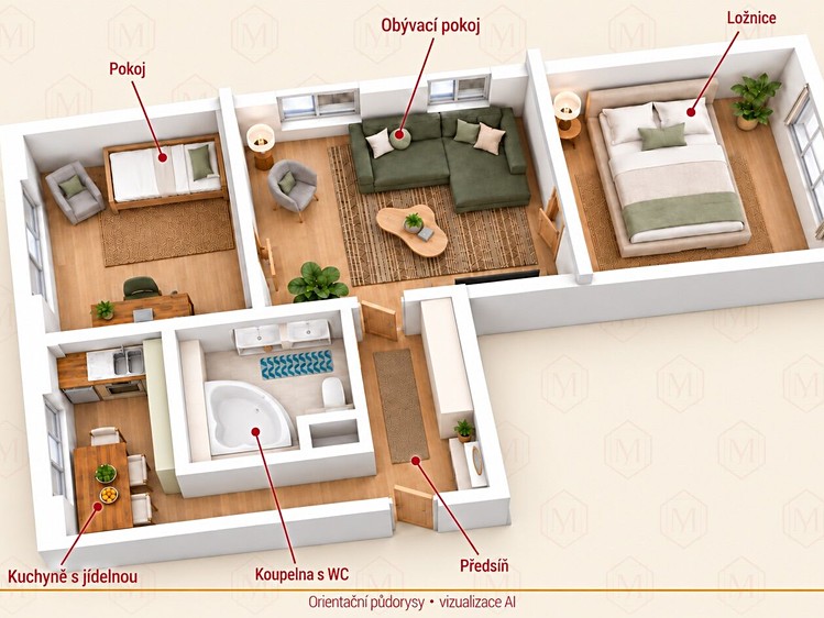 Квартира 3+1 на продаж, 62 м² (21 з 26)