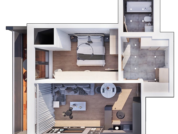 Prodej bytu 2+kk, 51 m² (6 z 8)