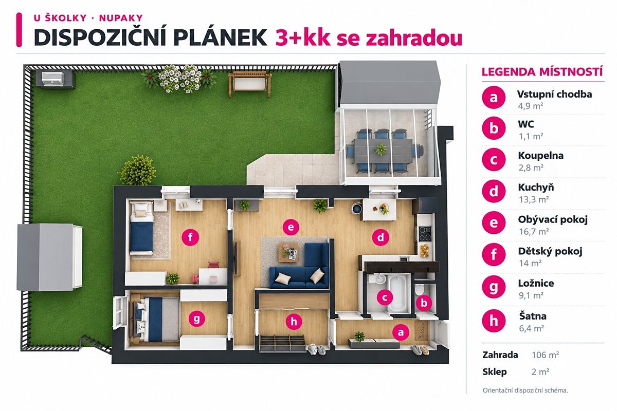 Prodej bytu 3+1 69 m²