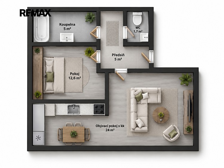 Wohnung 2+kk zur Miete, 48 m² (9 von 9)