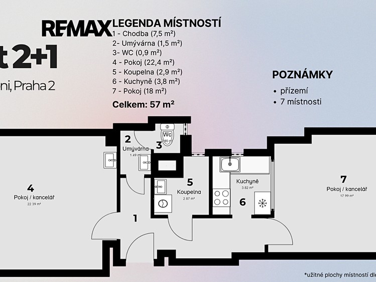 Квартира 2+1 в оренду, 57 м² (11 з 20)
