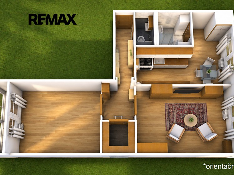 Квартира 2+1 в оренду, 55 м² (2 з 34)