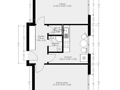 Квартира 2+1 на продаж, 52 м² (2 з 28)