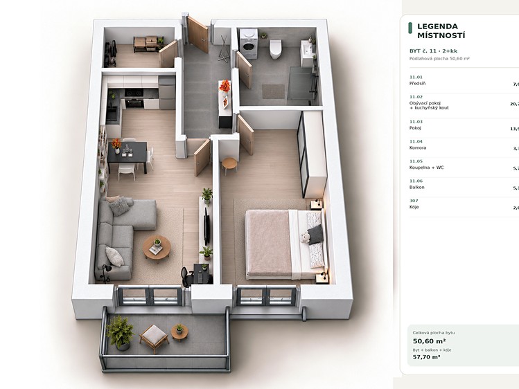Prodej bytu 2+kk, 58 m² (25 z 25)