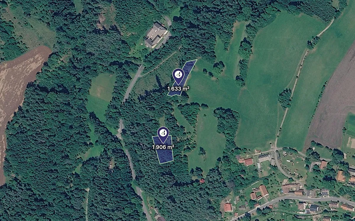 Prodej lesa 3539 m²