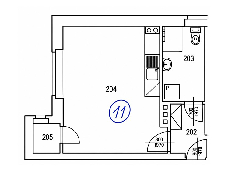 The 1+kk flat for rent, 30 m² (8 of 8)