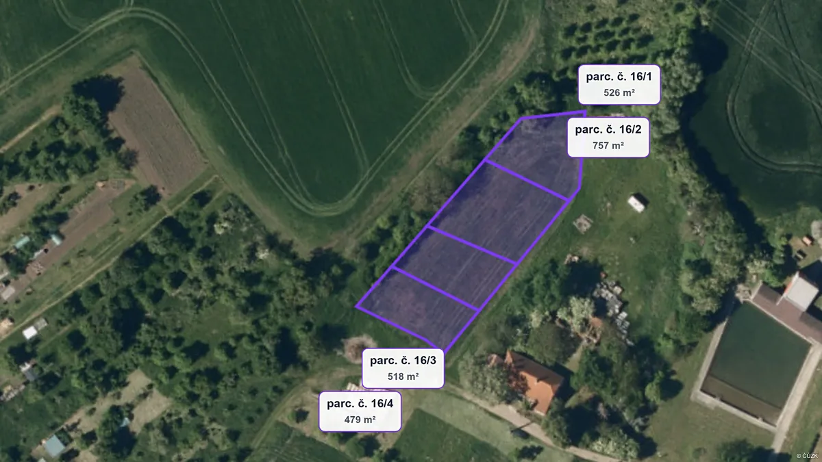 Prodej stavebního pozemku 2280 m²