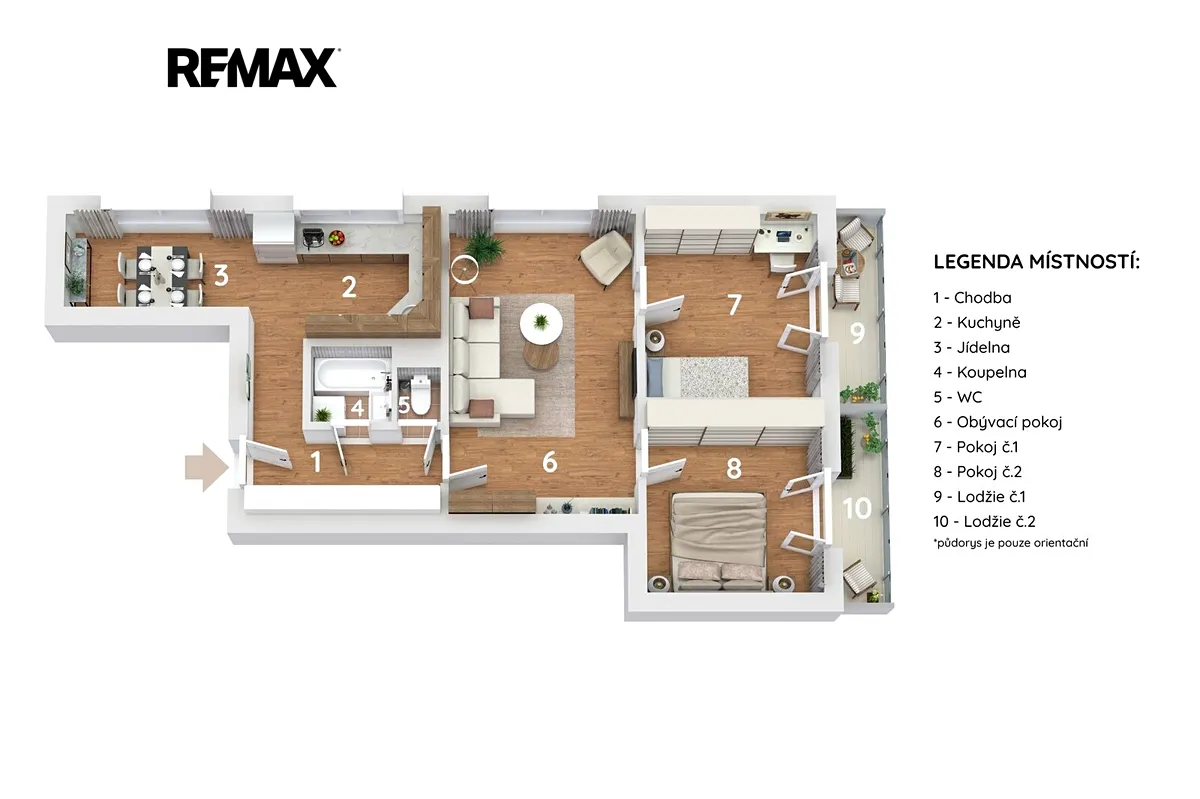 Prodej bytu 3+1 66 m²