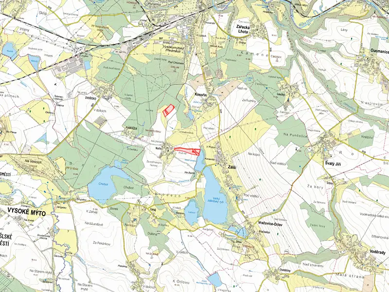 Prodej pole 40830 m², Zálší – náhled fotky 2