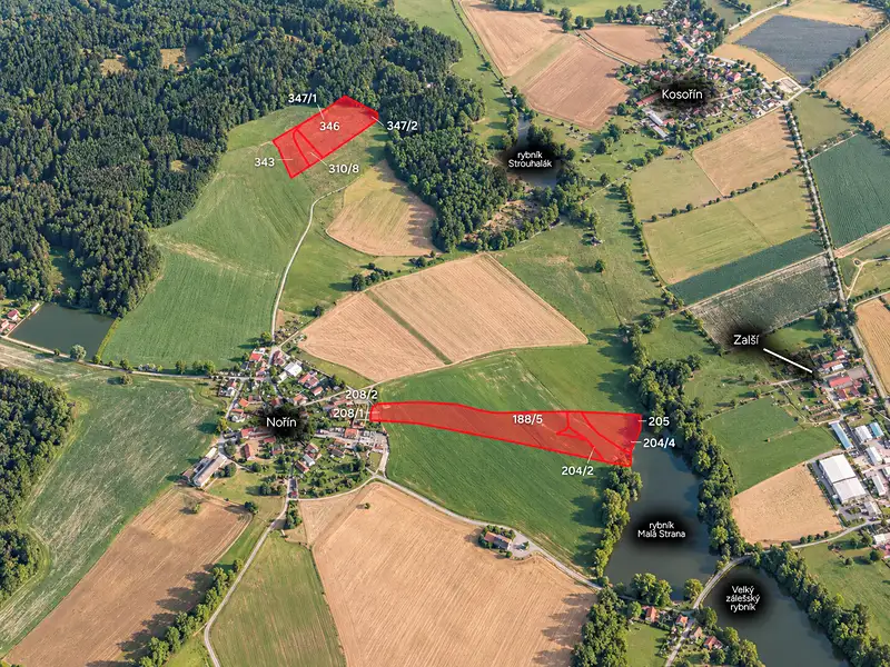 Prodej pole 40830 m², Zálší – náhled fotky 1