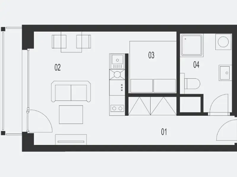 Prodej bytu 1+kk 39 m², Plzeň – náhled fotky 2